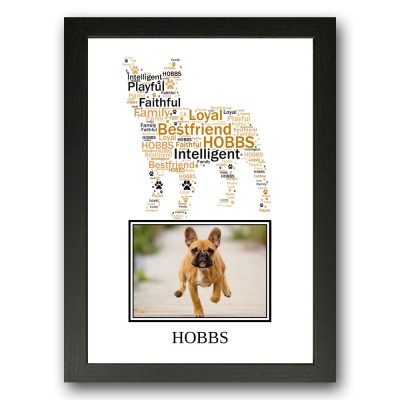 Personalised French Bulldog Word Art Gifts